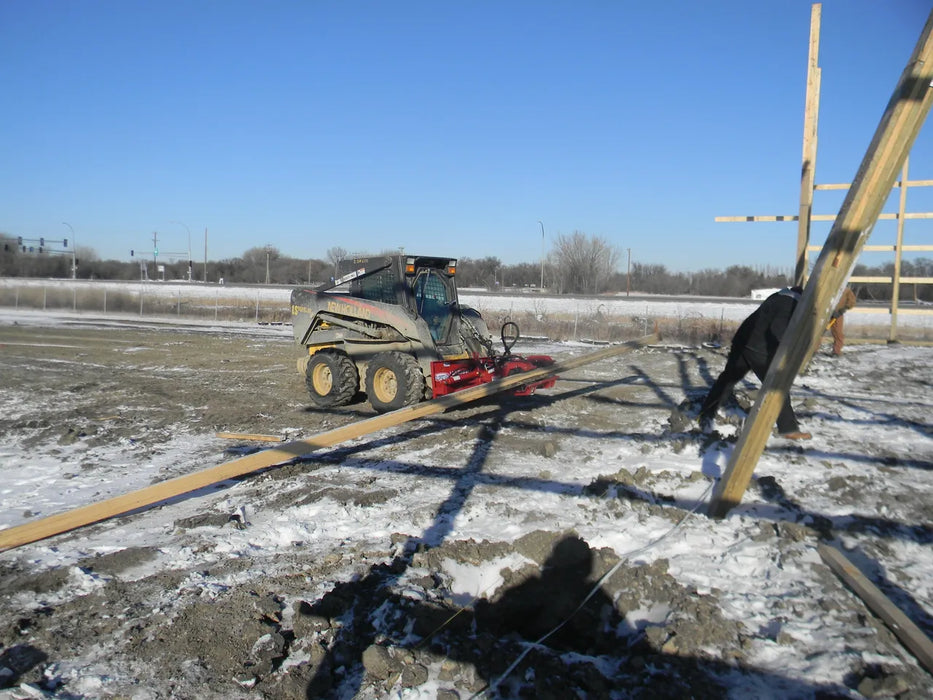 Skid Steer Hydraulic Pole Setter Attachment - EZ Spot UR Standard Duty (Universal Quick Attach)