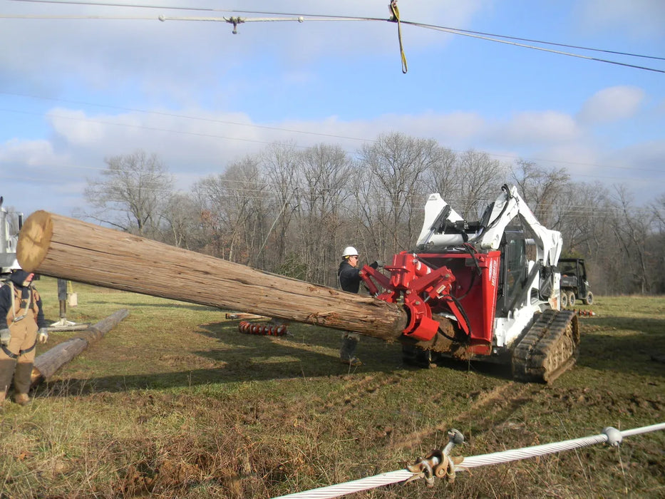Skid Steer Hydraulic Pole Jack & Pole Puller Attachment - EZ Spot UR (Universal Quick Attach)