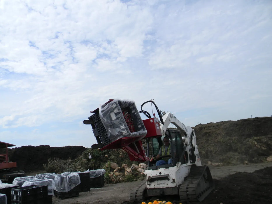 Skid Steer Hydraulic Square Pot Handler & Clamping Fork Attachment - EZ Spot UR (Universal Quick Attach)