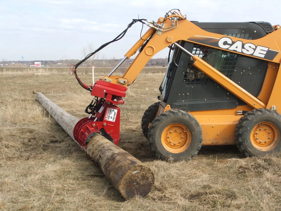 Skid Steer & Compact Track Loader Hydraulic Pole Setter Attachment - EZ Spot UR Heavy Duty (Universal Quick Attach)