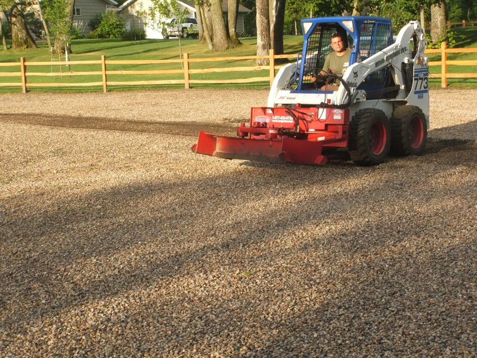 Skid Steer & Compact Track Loader 6-Way Grader Blade - EZ Spot UR (Universal Quick Attach)