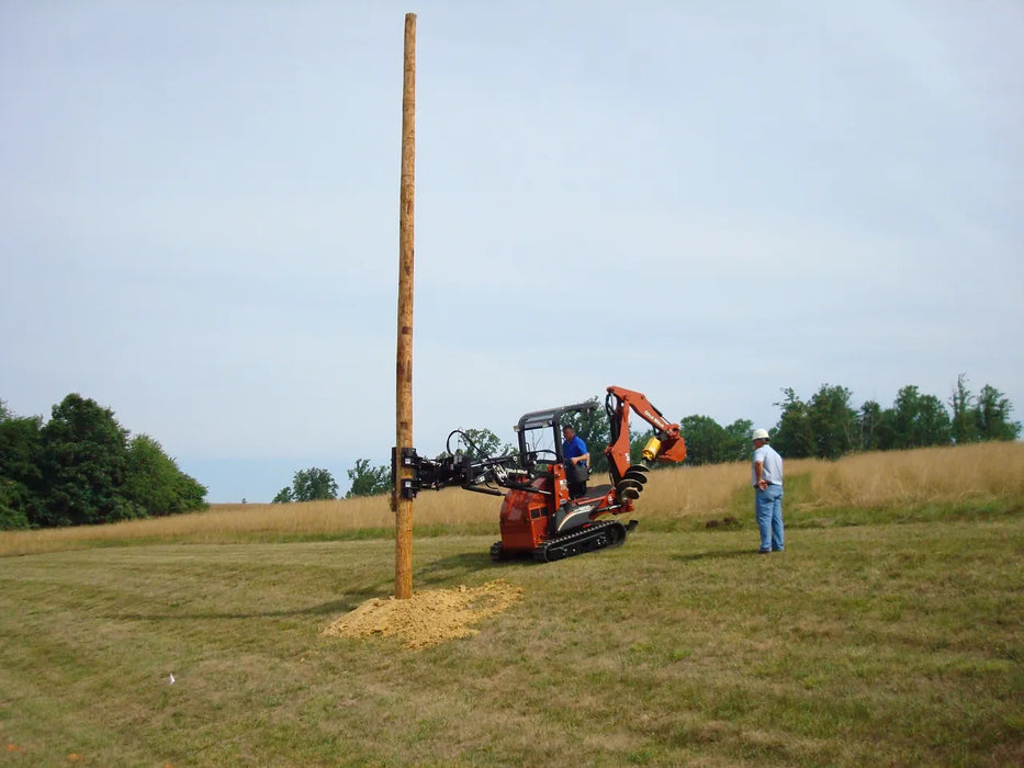 Skid Steer & Compact Track Loader Hydraulic Pole Setter Attachment - EZ Spot UR Heavy Duty (Universal Quick Attach)