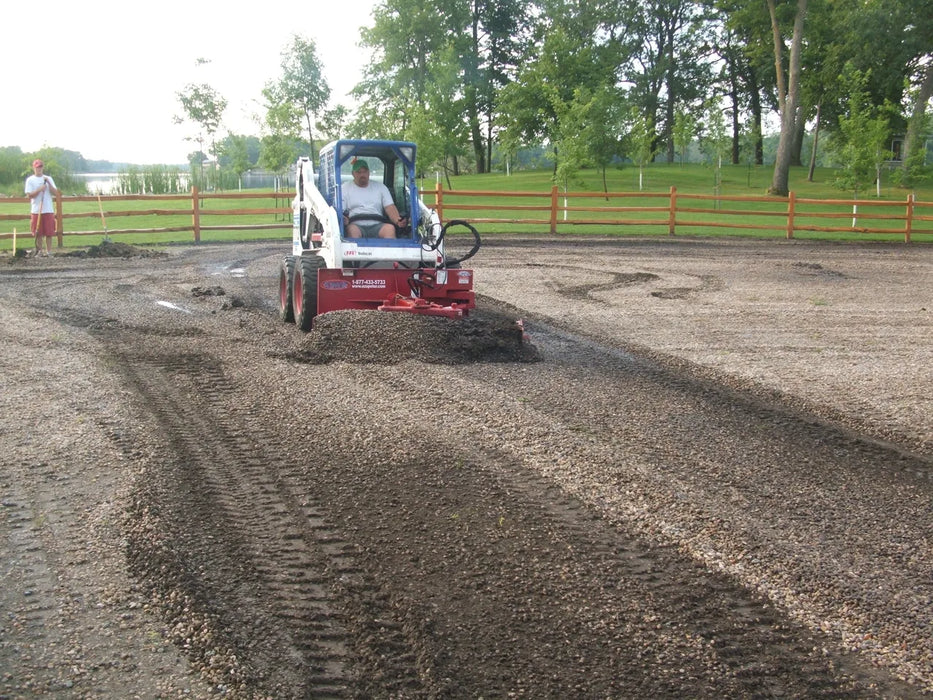Skid Steer & Compact Track Loader 6-Way Grader Blade - EZ Spot UR (Universal Quick Attach)