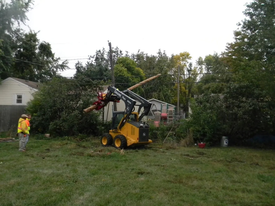 Skid Steer & Compact Track Loader Hydraulic Pole Setter Attachment - EZ Spot UR Heavy Duty (Universal Quick Attach)