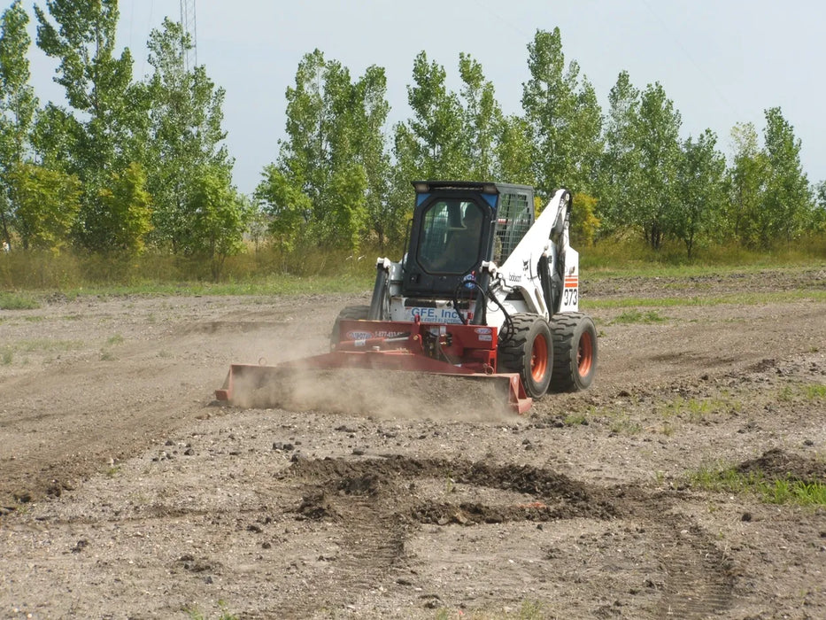 Skid Steer & Compact Track Loader 6-Way Grader Blade - EZ Spot UR (Universal Quick Attach)