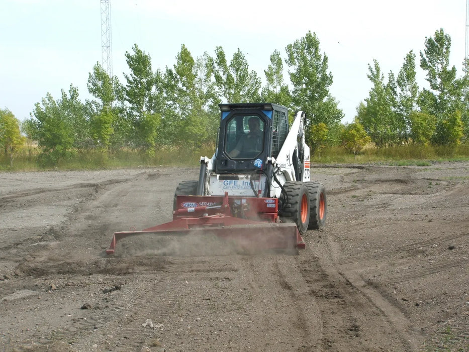 Skid Steer & Compact Track Loader 6-Way Grader Blade - EZ Spot UR (Universal Quick Attach)