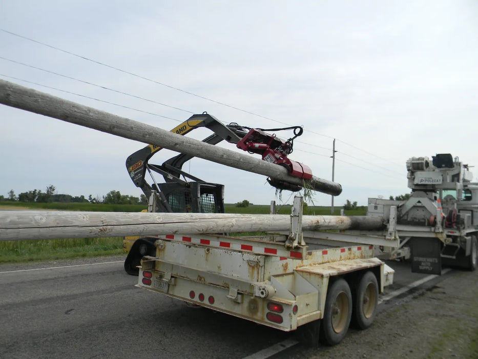 Skid Steer & Compact Track Loader Hydraulic Pole Setter Attachment - EZ Spot UR Heavy Duty (Universal Quick Attach)