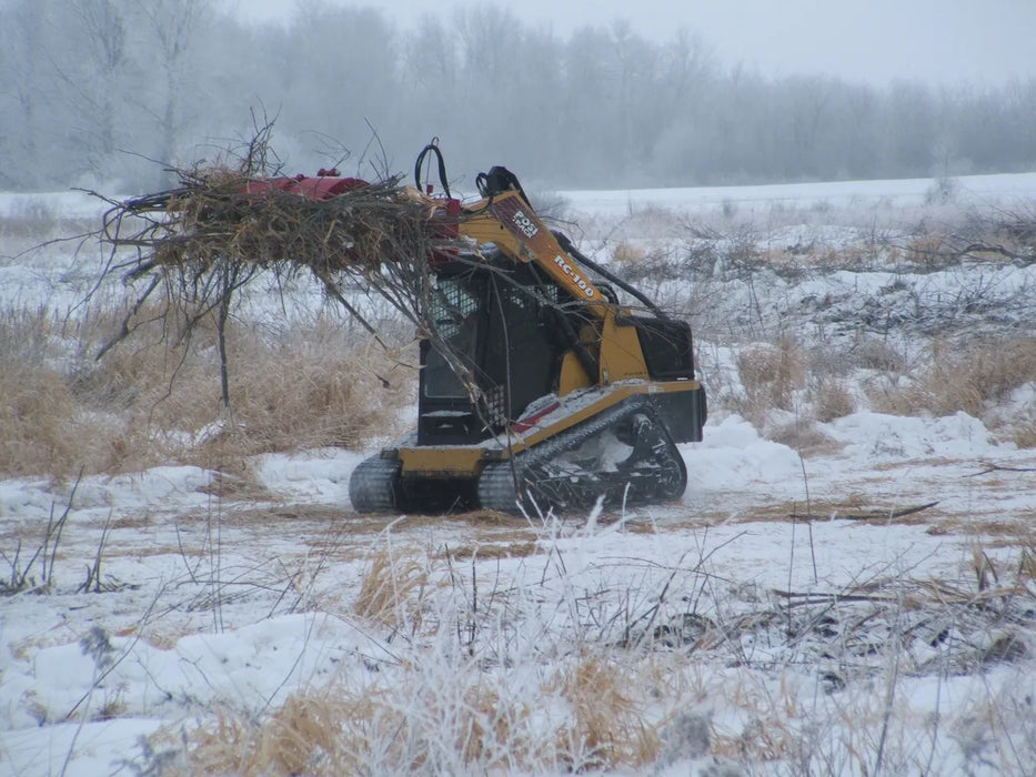 Skid Steer Hydraulic Rock & Brush Grapple Attachment - EZ Spot UR (Universal Quick Attach)
