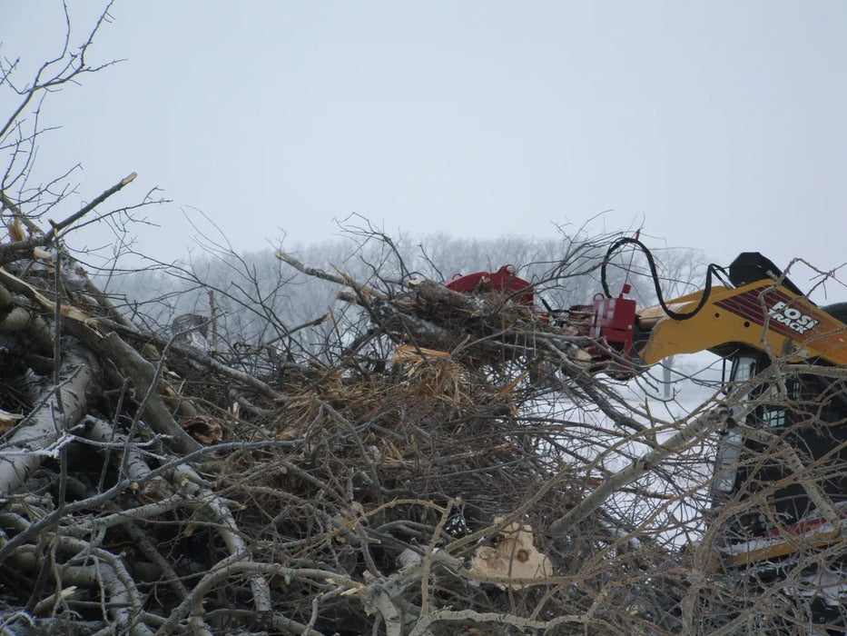 Skid Steer Hydraulic Rock & Brush Grapple Attachment - EZ Spot UR (Universal Quick Attach)