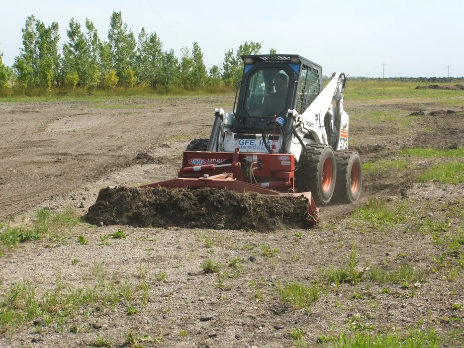 Skid Steer & Compact Track Loader 6-Way Grader Blade - EZ Spot UR (Universal Quick Attach)
