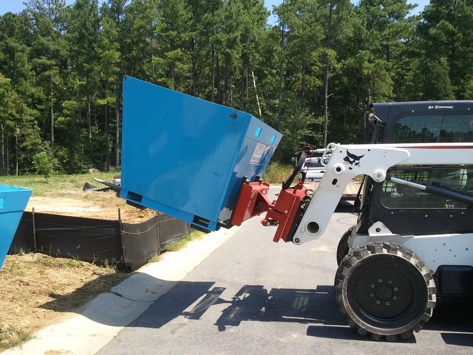 Skid Steer & Compact Track Loader Rotating Pallet Forks – EZ Spot UR