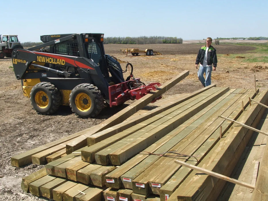 Skid Steer Hydraulic Pole Setter Attachment - EZ Spot UR Standard Duty (Universal Quick Attach)