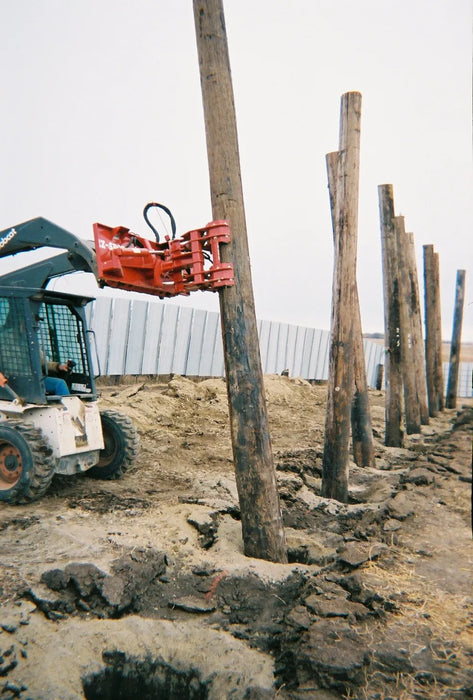Skid Steer Hydraulic Pole Setter Attachment - EZ Spot UR Standard Duty (Universal Quick Attach)