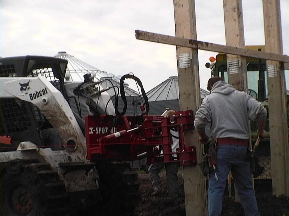 Skid Steer Hydraulic Pole Setter Attachment - EZ Spot UR Standard Duty (Universal Quick Attach)
