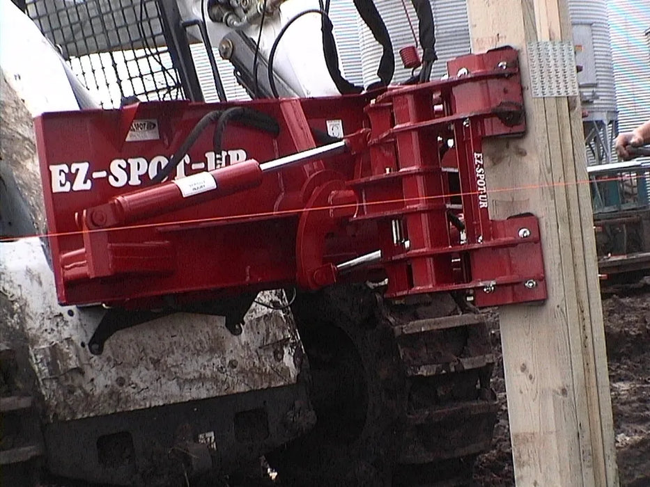 Skid Steer Hydraulic Pole Setter Attachment - EZ Spot UR Standard Duty (Universal Quick Attach)