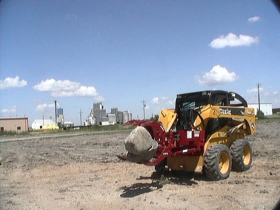 Skid Steer Hydraulic Rock & Brush Grapple Attachment - EZ Spot UR (Universal Quick Attach)