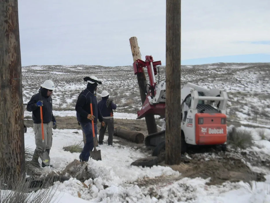 Skid Steer Hydraulic Pole Jack & Pole Puller Attachment - EZ Spot UR (Universal Quick Attach)