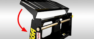 Digga Skid Steer Loader Pallet Forks w/ Floating Tyne Design