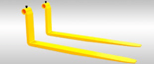 Digga Skid Steer Loader Pallet Forks w/ Floating Tyne Design