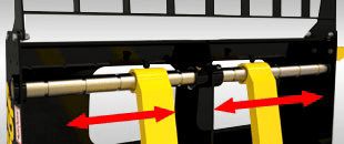Digga Skid Steer Loader Pallet Forks w/ Floating Tyne Design
