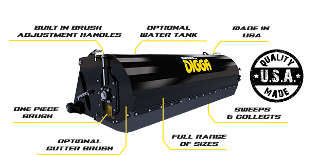 Digga Sweeper Bucket Broom