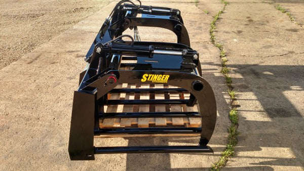 Stinger Attachments Skid Steer Manure Tine Grapple Bucket (MTG)