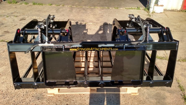 Stinger Attachments Utility Tractor Manure Tine Grapple Bucket (MTG)